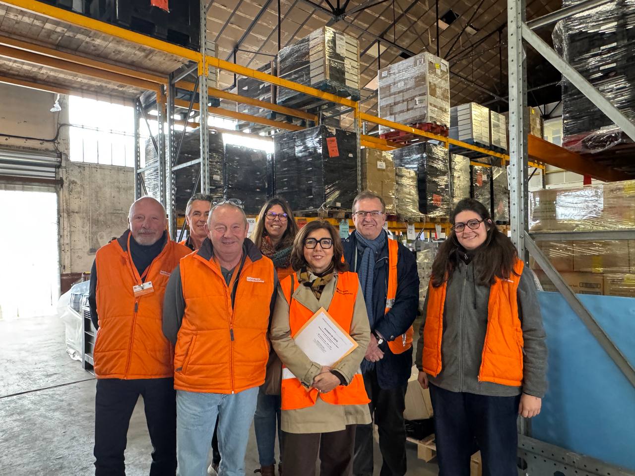 Visite de l’entrepôt logistique de la Banque Alimentaire de Toulouse et sa région