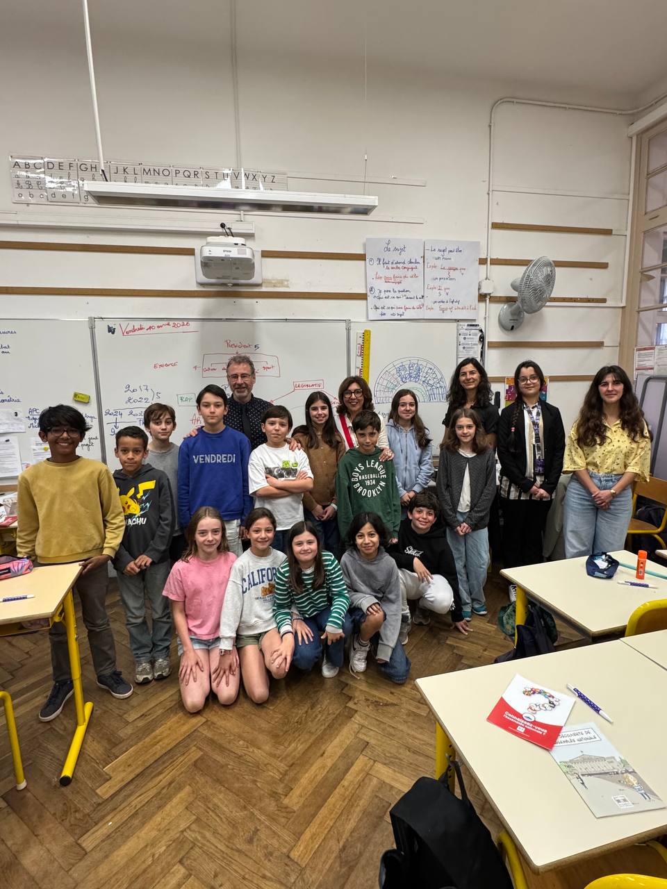 Corinne Vignon au Parlement des Enfants à l’école Fabre, à Toulouse